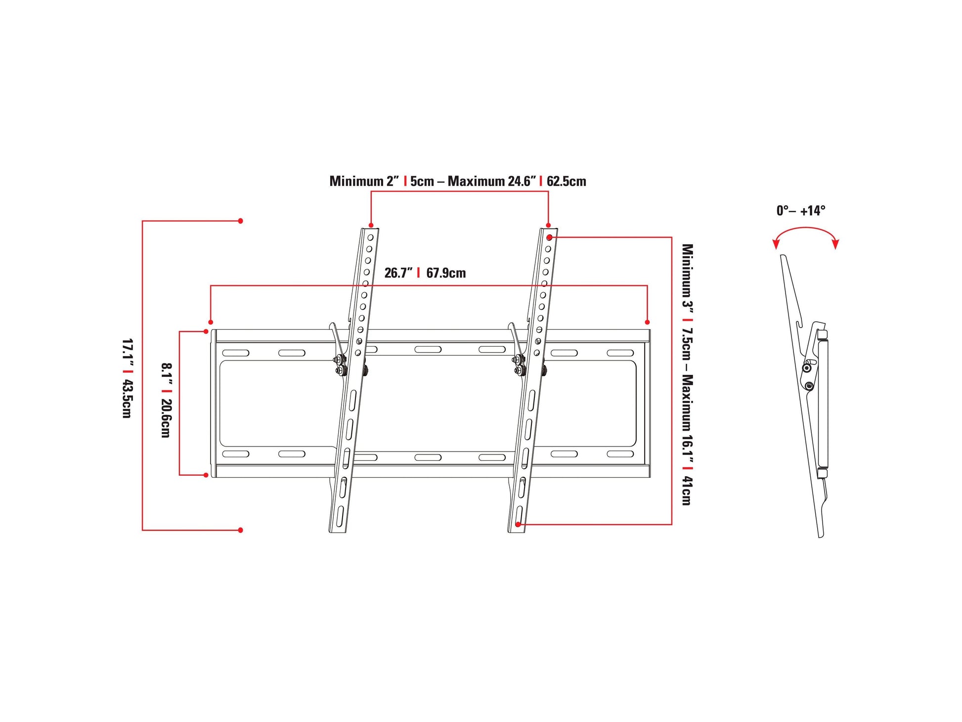 Heavy-duty black TV wall mount for 37" to 70" TVs, featuring adjustable tilt, swivel, and extendable arm for optimal viewing angles; compatible with most flat and curved screen models.