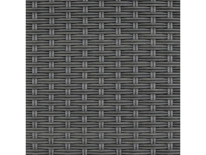 Gray cushioned patio dining chairs set of 4 with black metal frames, featuring a modern design and weather-resistant fabric for outdoor use.