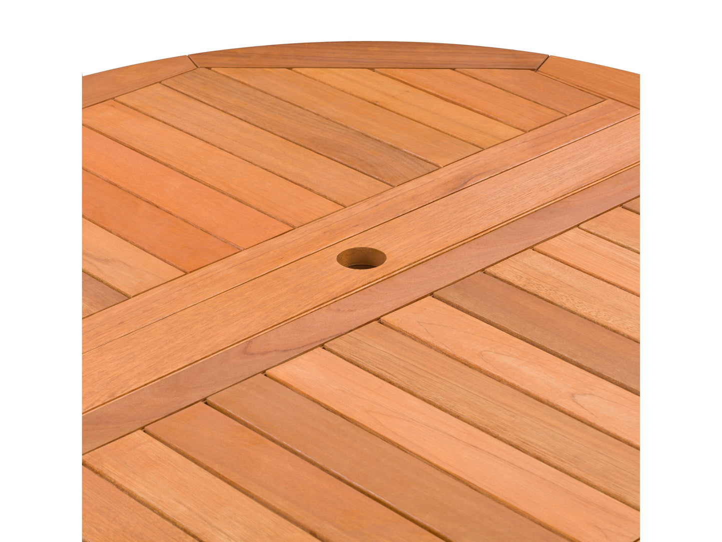 Brown wooden outdoor drop leaf patio table with foldable sides, sturdy legs, and a smooth finish, ideal for small spaces and versatile outdoor dining.