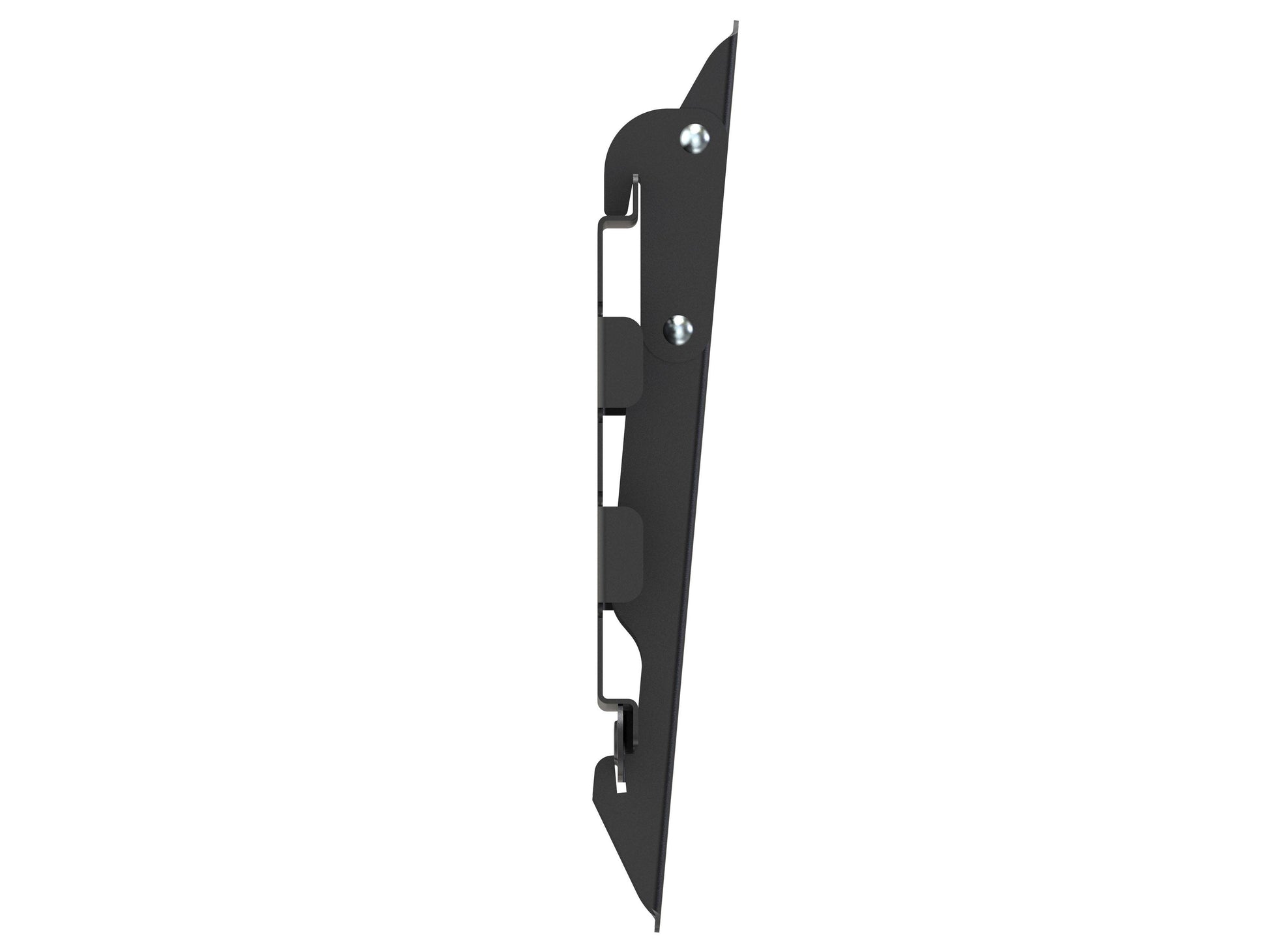 Black adjustable 65 inch TV wall mount with tilt and swivel features, designed for 27 to 65 inch flat-screen TVs, sturdy steel construction, easy installation, and cable management system.