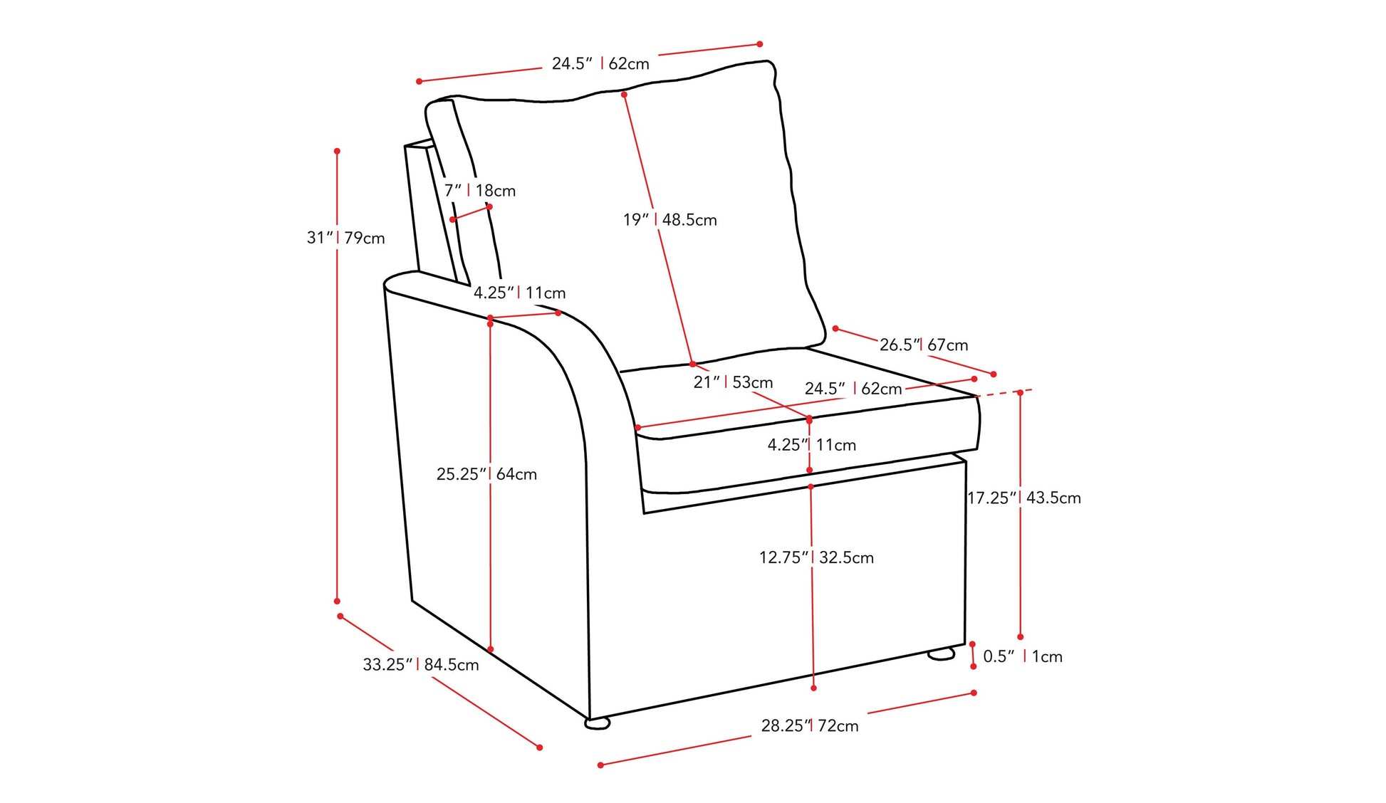 Outdoor sectional patio chair with left armrest in grey. Features weather-resistant fabric, sleek metal frame, and plush cushions for comfort. Ideal for modern outdoor spaces.