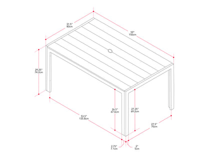 Gallant 6-Top Patio Table
