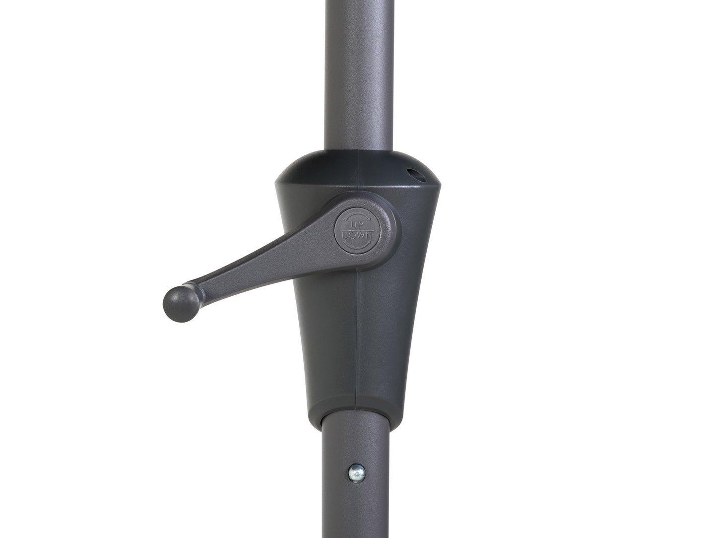 Black 9ft square patio umbrella with tilting feature, sturdy aluminum pole, and weather-resistant fabric, perfect for outdoor shade on patios and gardens.