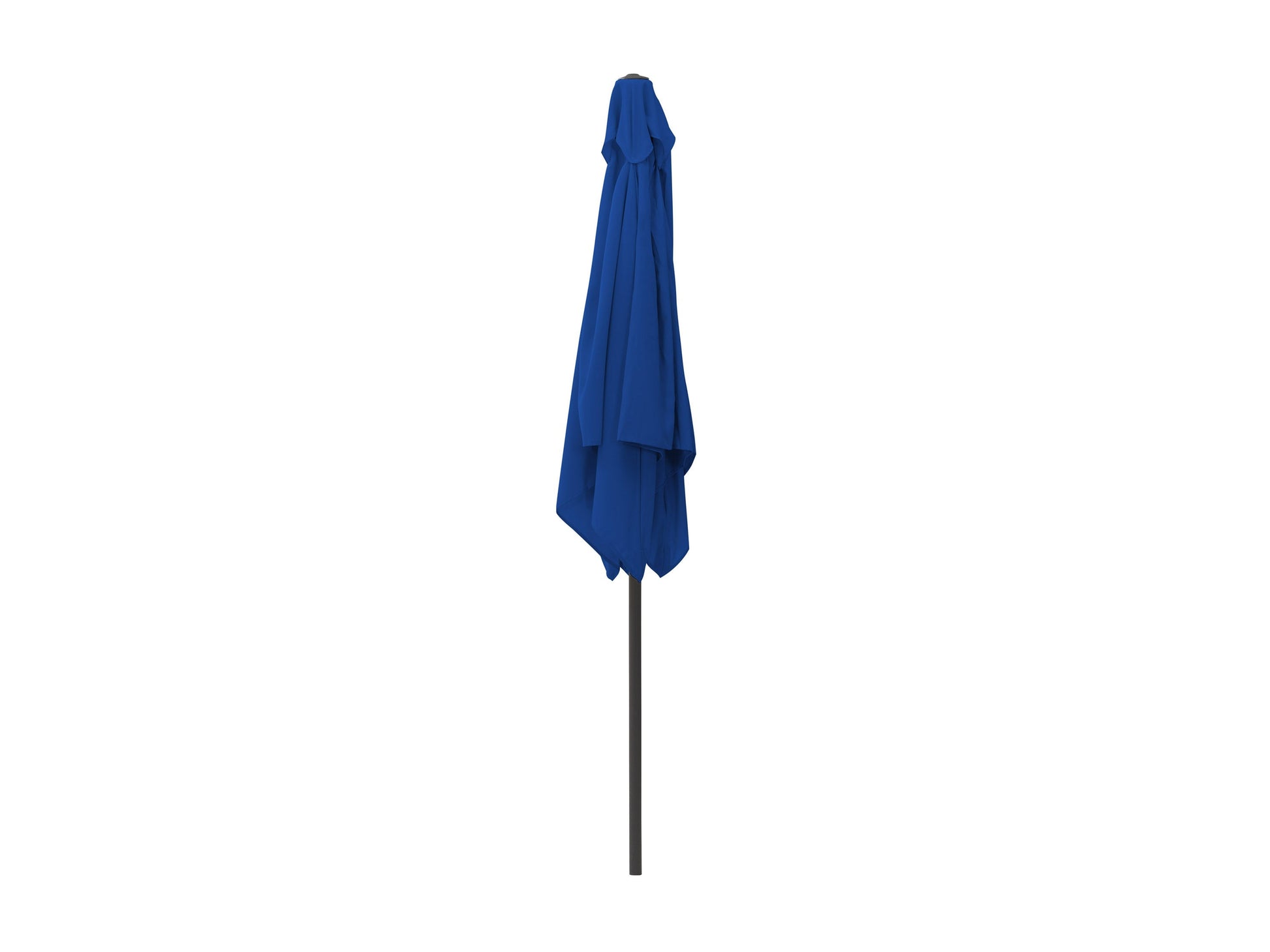 9ft square tilting patio umbrella in cobalt blue with sturdy aluminum frame, UV-resistant canopy, and easy-tilt mechanism, perfect for outdoor shade and garden decor.