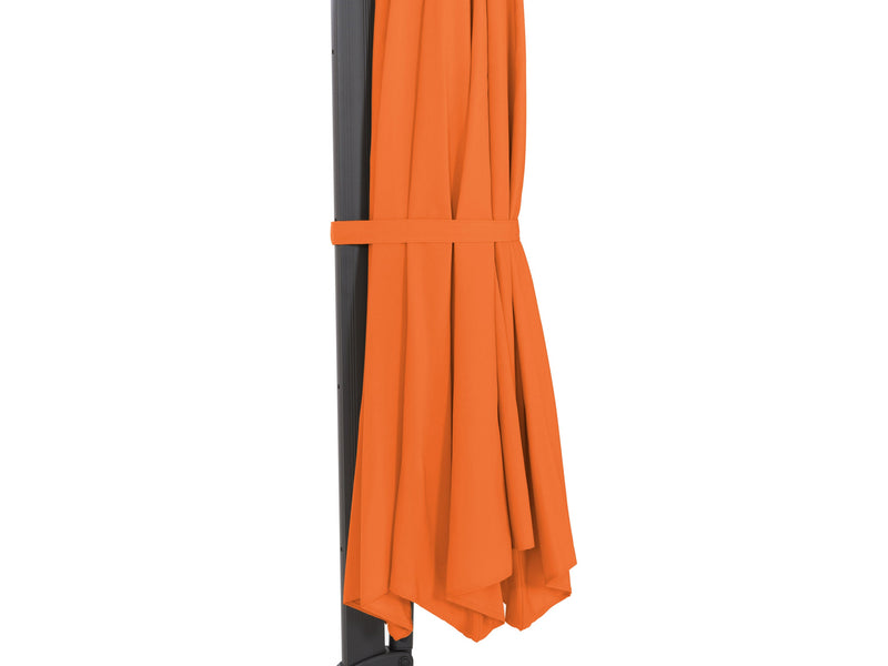 orange deluxe offset patio umbrella 500 Series detail image CorLiving