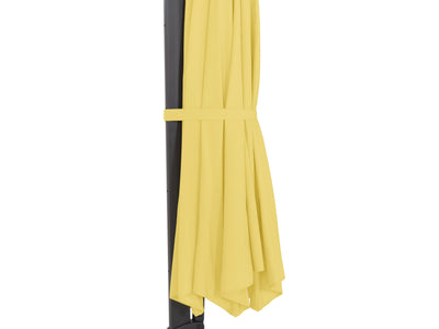 yellow deluxe offset patio umbrella 500 Series detail image CorLiving#color_ppu-yellow