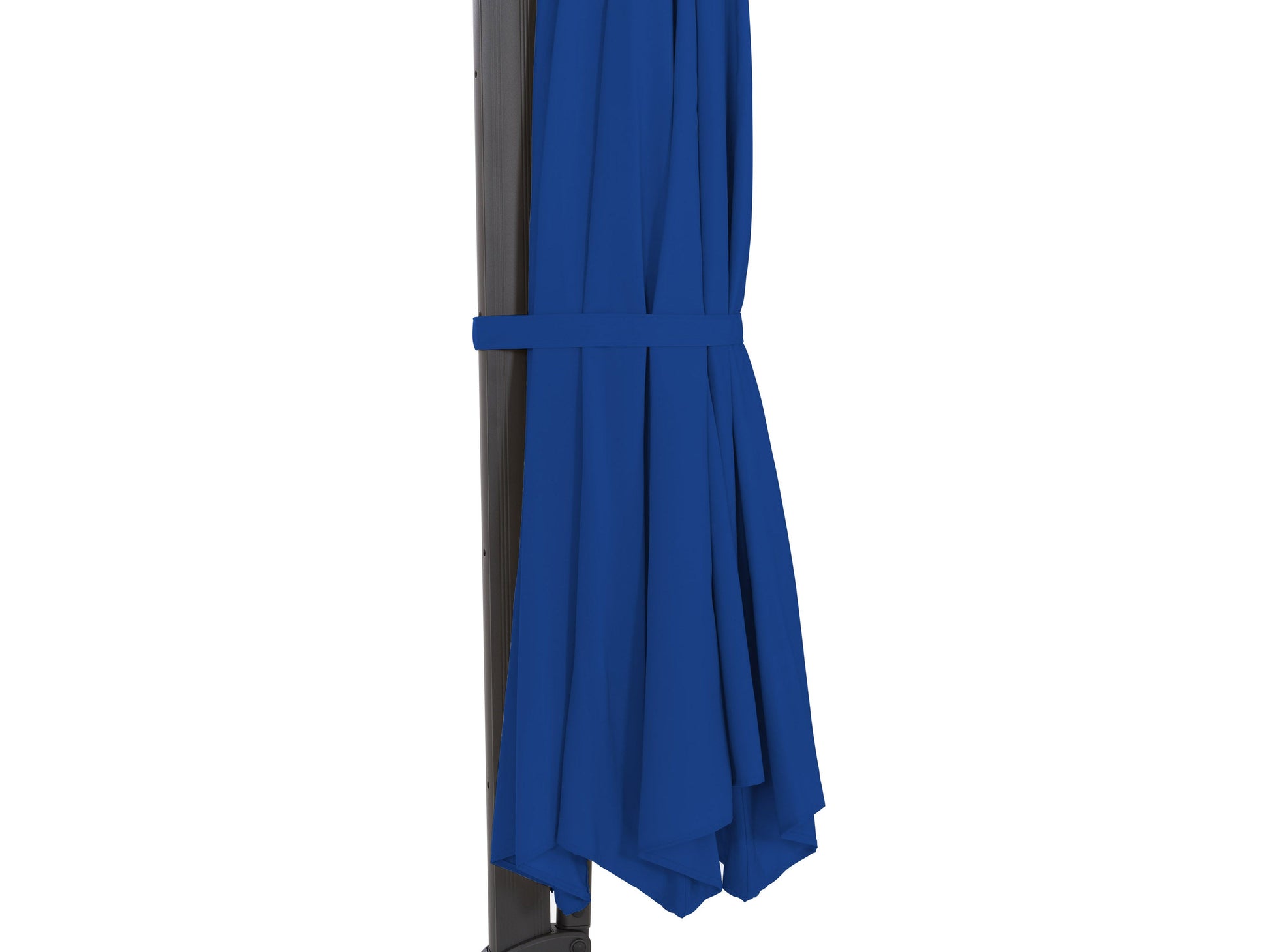 Alt Tag: Cobalt blue 11.5ft deluxe offset patio umbrella with sturdy metal frame, adjustable tilt, and UV-resistant fabric for outdoor shade.