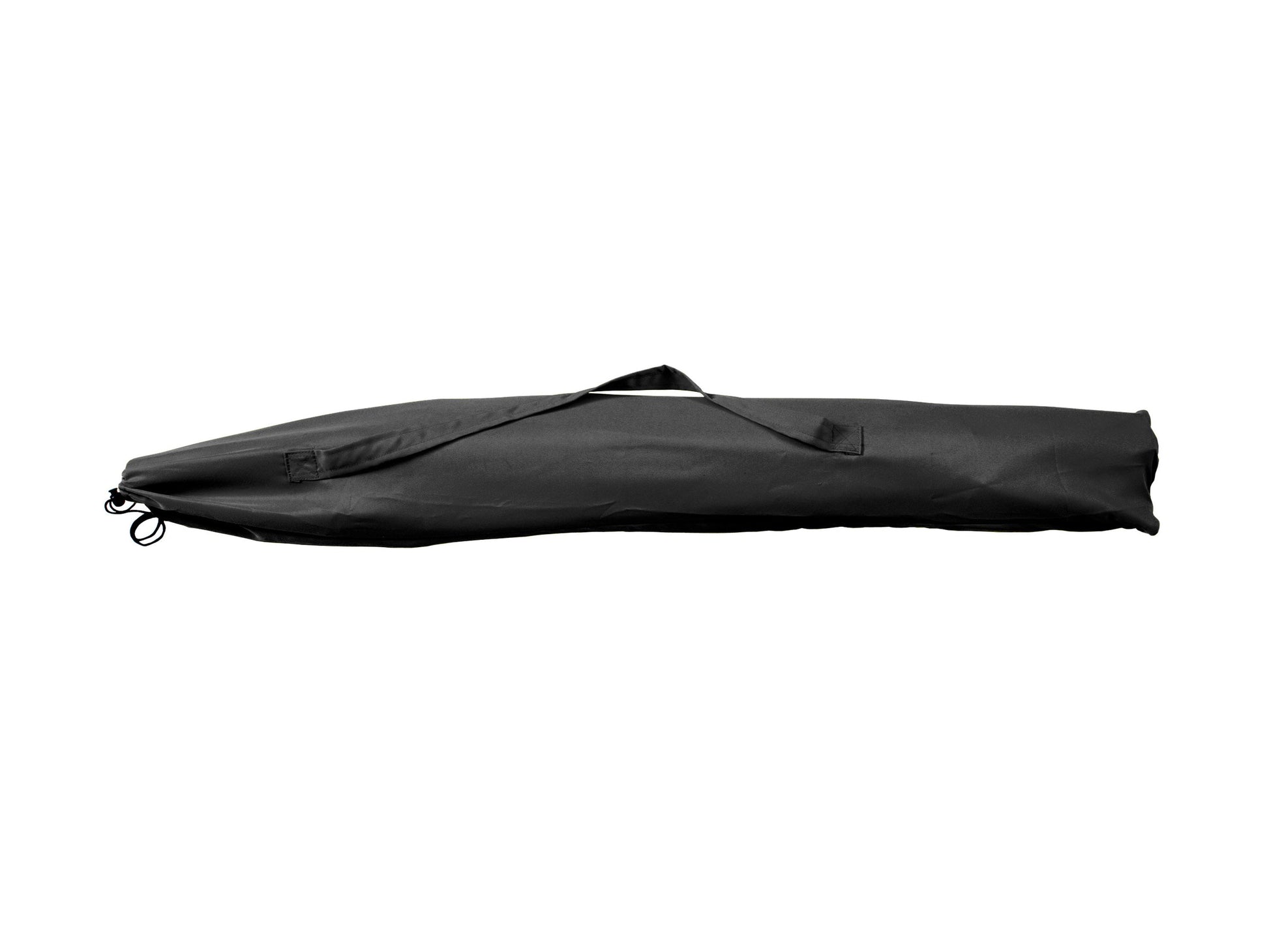 Black 7.5ft beach umbrella with UV protection, sturdy aluminum pole, tilt feature, and vented canopy for wind resistance. Ideal for sun protection at the beach or poolside.