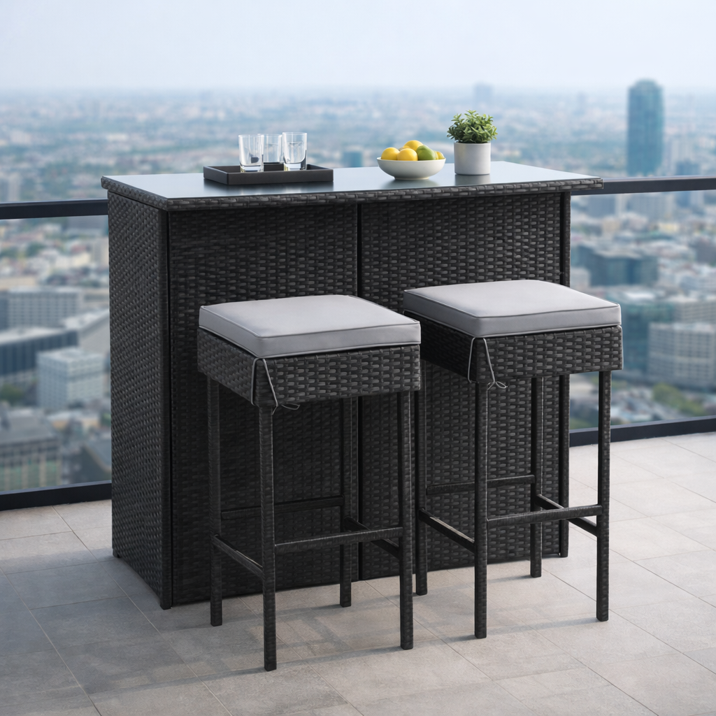 Patio Bar Set 3pc - FINAL SALE ITEM