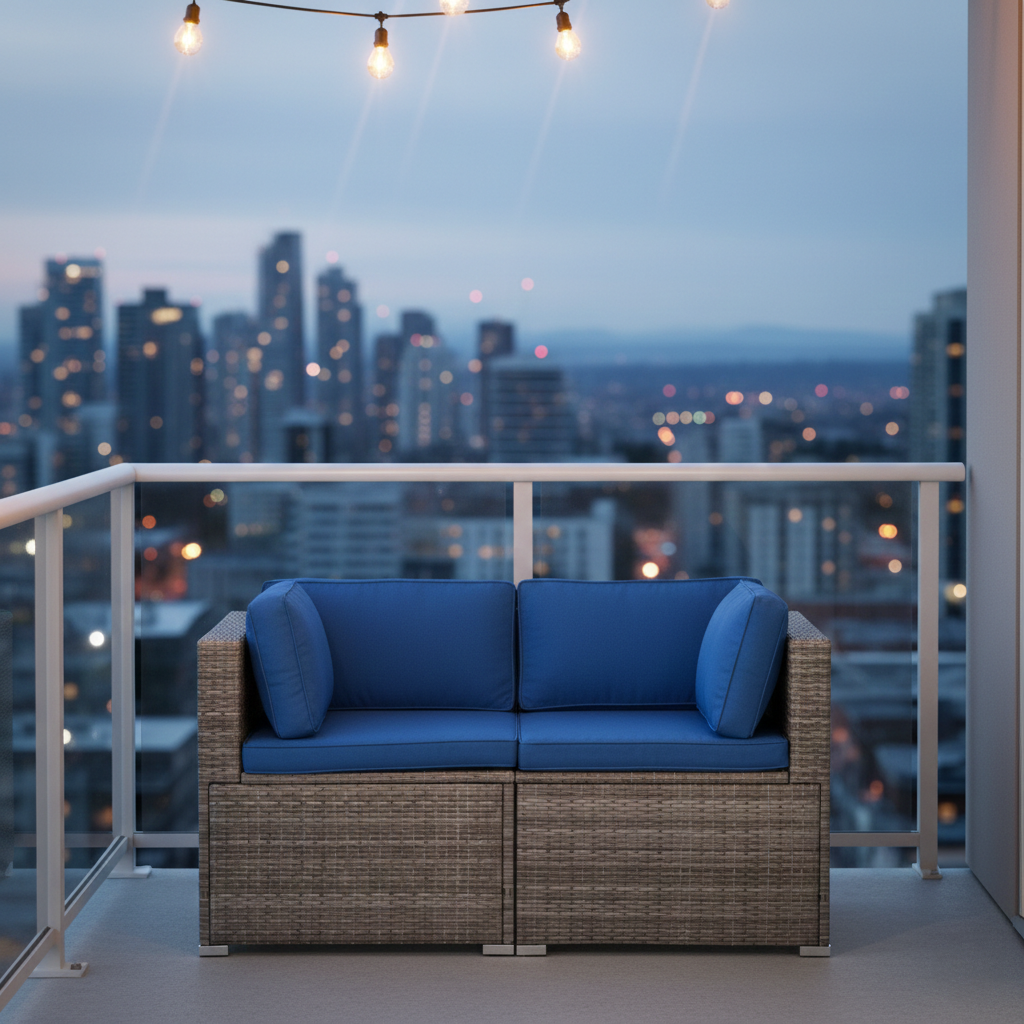 Outdoor Loveseat, 2pc - FINAL SALE ITEM