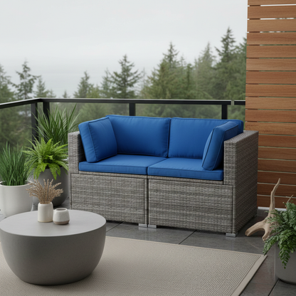 Outdoor Loveseat, 2pc - FINAL SALE ITEM