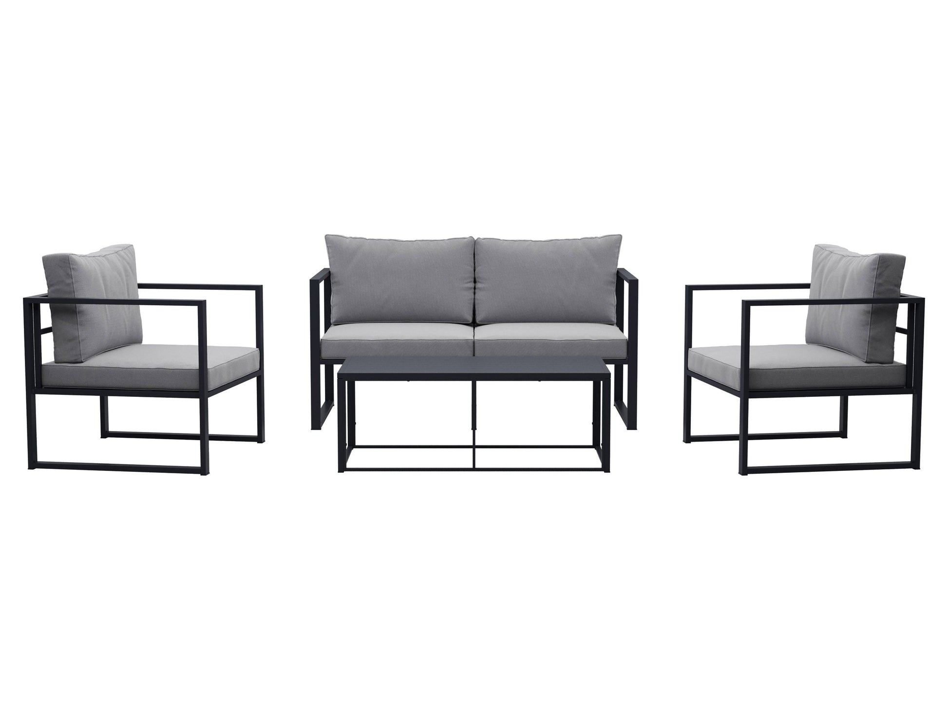 Grey 4-Piece Patio Set – CorLiving Furniture Canada