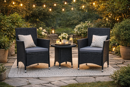 Wicker Armchair, Set of 2 - FINAL SALE ITEM