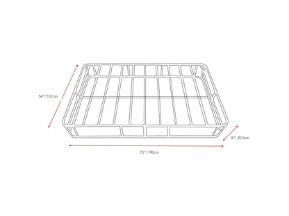 Full / Double Box Spring measurements diagram by CorLiving