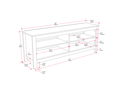 Brown Media Console, TVs up to 75"