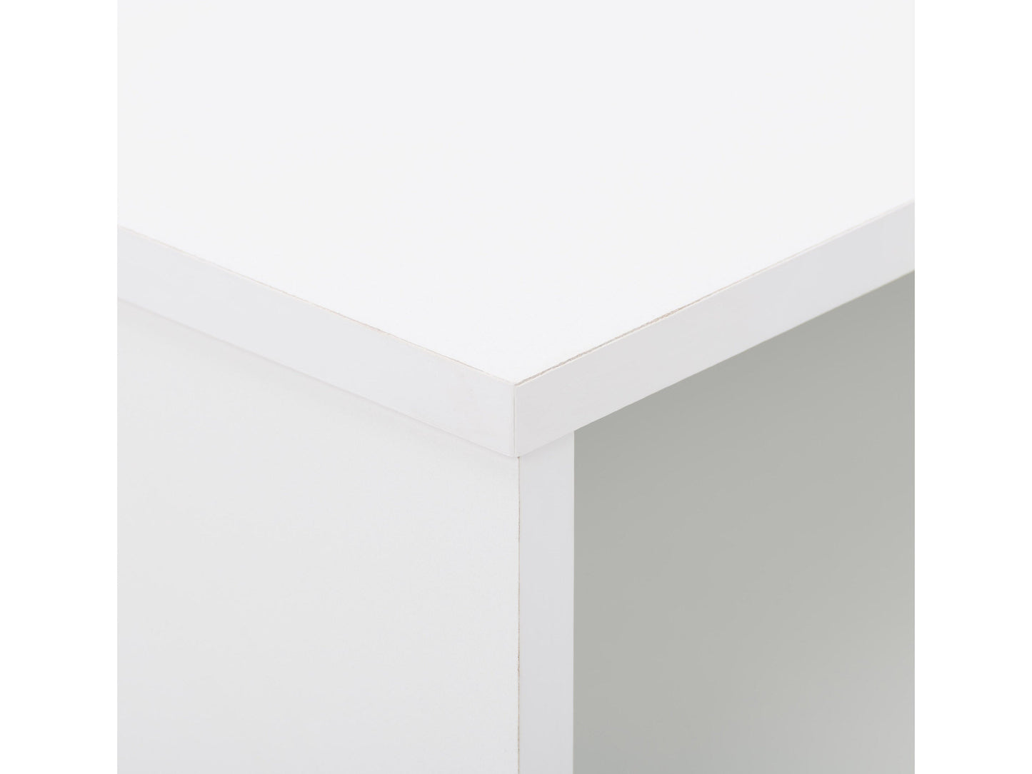 White modern TV stand for TVs up to 85 inches, featuring sleek design, clean lines, and spacious storage shelves. Made of durable materials with a glossy finish, perfect for contemporary living rooms.