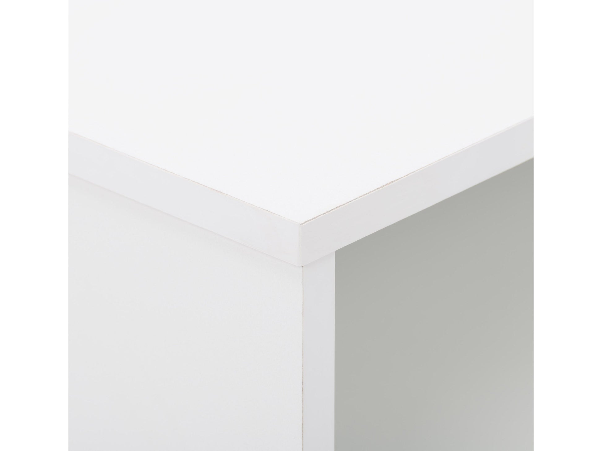 White modern TV stand for TVs up to 85 inches, featuring sleek design, clean lines, and spacious storage shelves. Made of durable materials with a glossy finish, perfect for contemporary living rooms.