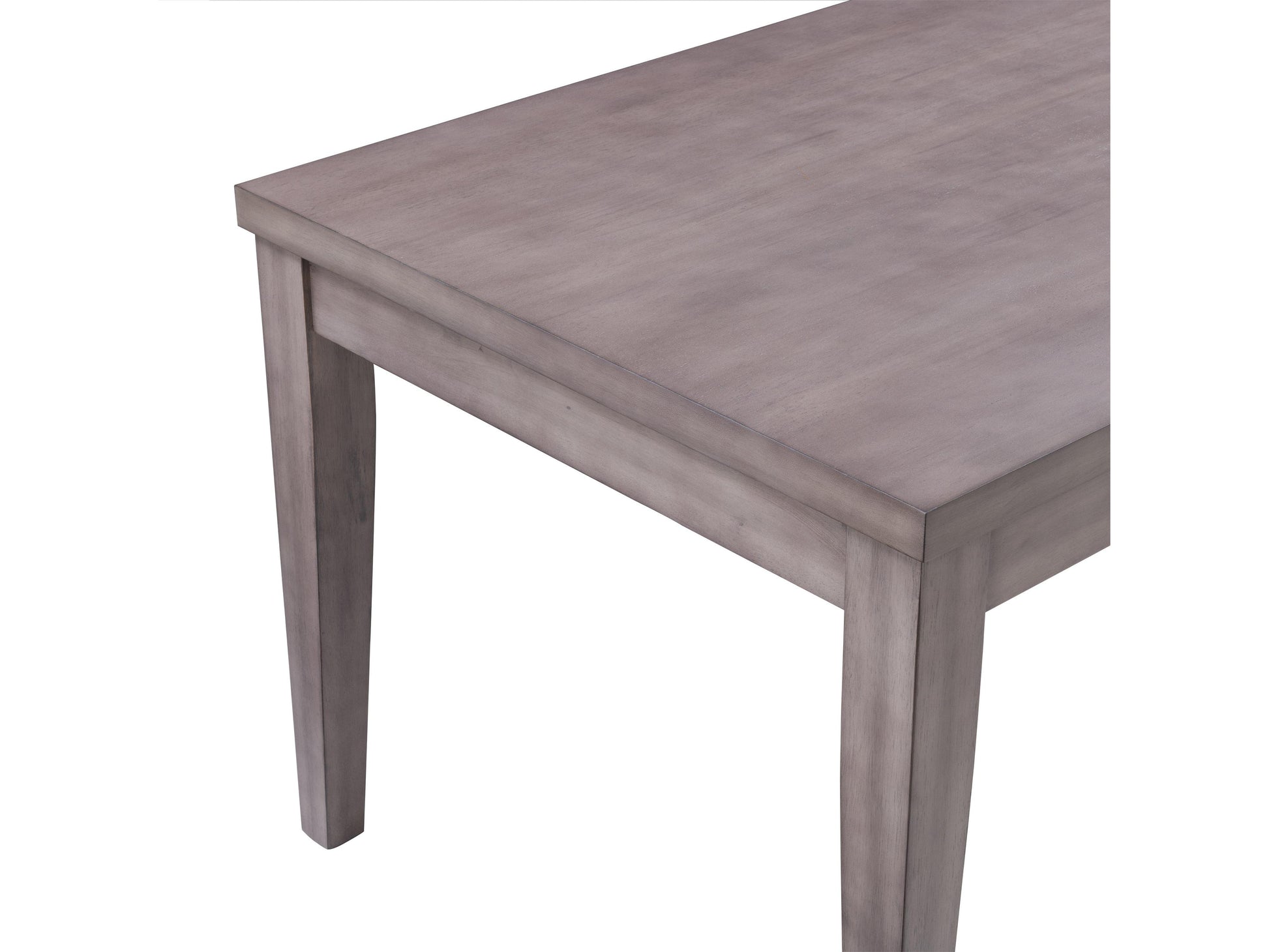 Rustic wooden dining table with natural oak finish, featuring sturdy black metal legs and a smooth rectangular surface, perfect for modern and farmhouse-style interiors.