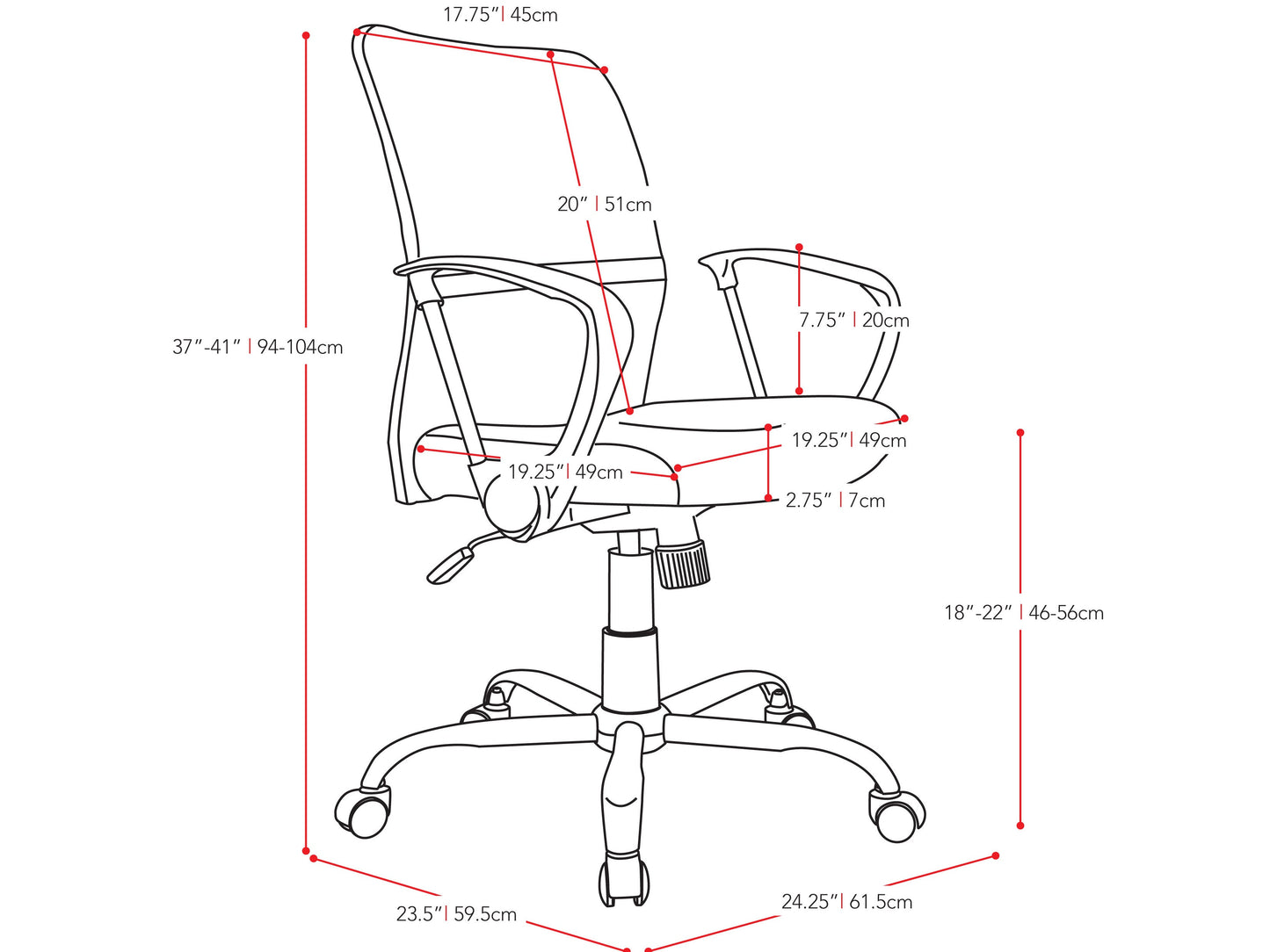 Lime green fabric office chair with ergonomic design, padded seat and backrest, black armrests and base, adjustable height, and swivel functionality. Ideal for modern home offices and workspaces.