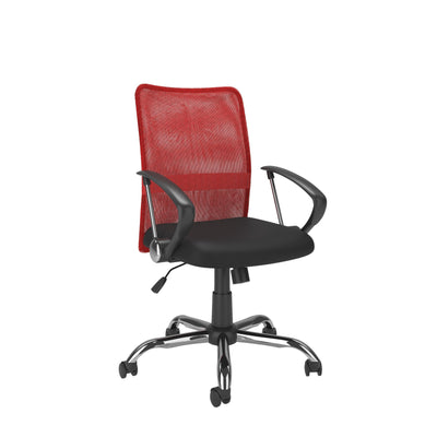 red Fabric Office Chair Harper Collection product image by CorLiving#color_red