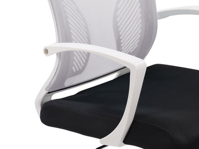 grey and black Mesh Task Chair Cooper Collection detail image by CorLiving#color_cooper-grey-on-white