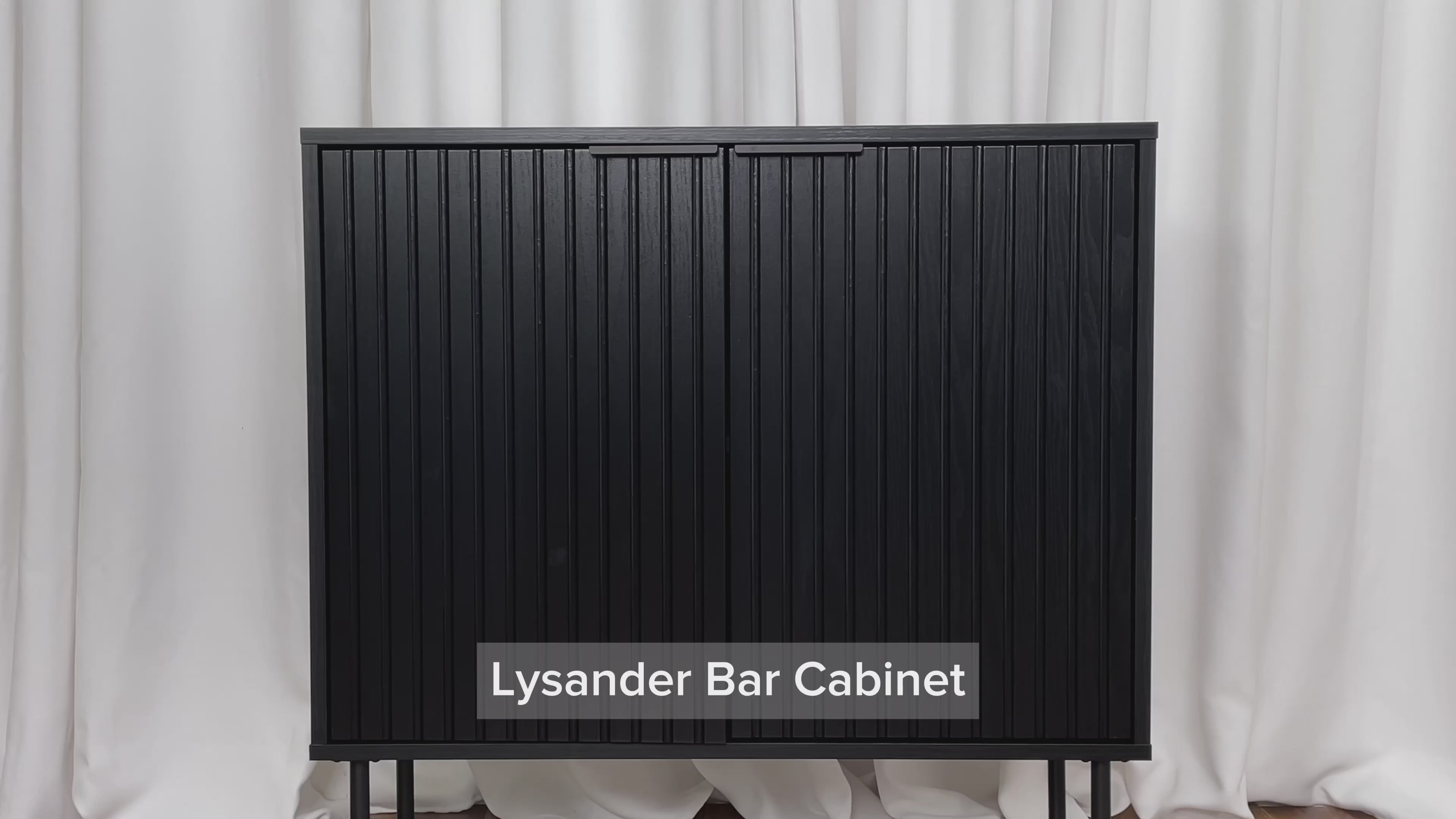 Load video: Lysander Bar Cabinet Product Video