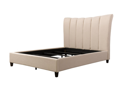 cream Channel Tufted Queen Bed Rosewell Collection product image by CorLiving#color_cream