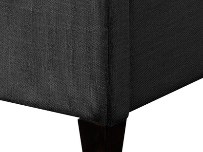 Channel tufted double/full bed in light gray velvet upholstery with elegant vertical stitching, plush headboard, and sturdy wood frame. Perfect for modern bedrooms seeking a blend of comfort and style.