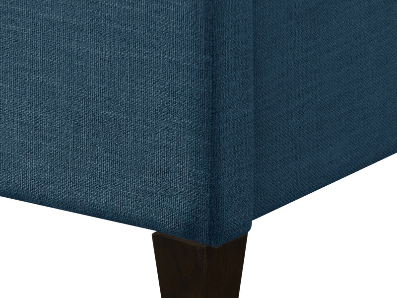 navy blue Channel Tufted Double / Full Bed Rosewell Collection detail image by CorLiving