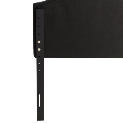 dark grey Diamond Tufted Headboard, Queen Calera Collection detail image by CorLiving#color_dark-grey