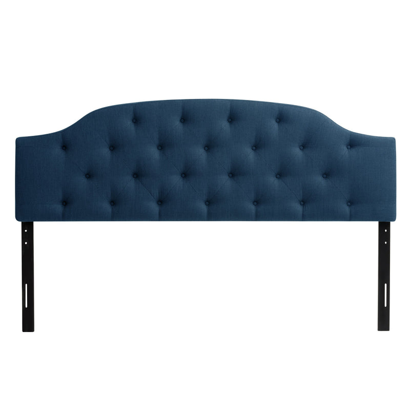 navy blue Diamond Tufted Headboard, King Calera Collection product image by CorLiving