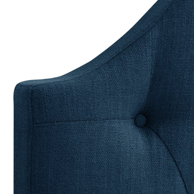 navy blue Diamond Tufted Headboard, Queen Calera Collection detail image by CorLiving#color_navy-blue