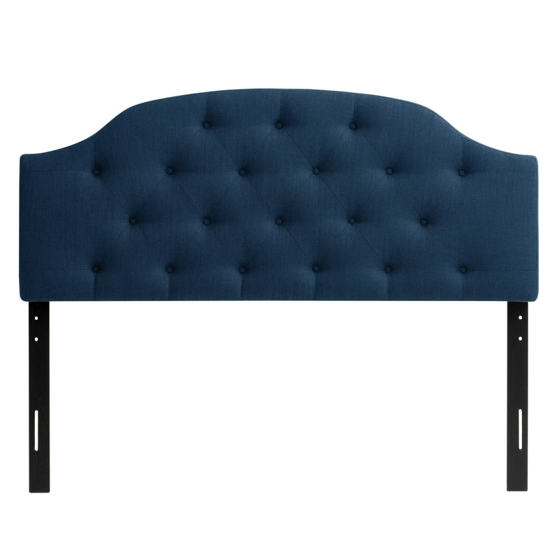 navy blue Diamond Tufted Headboard, Queen Calera Collection product image by CorLiving