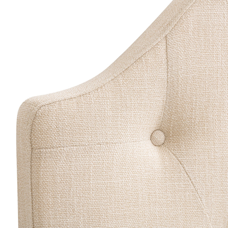 cream Diamond Tufted Headboard, Queen Calera Collection detail image by CorLiving