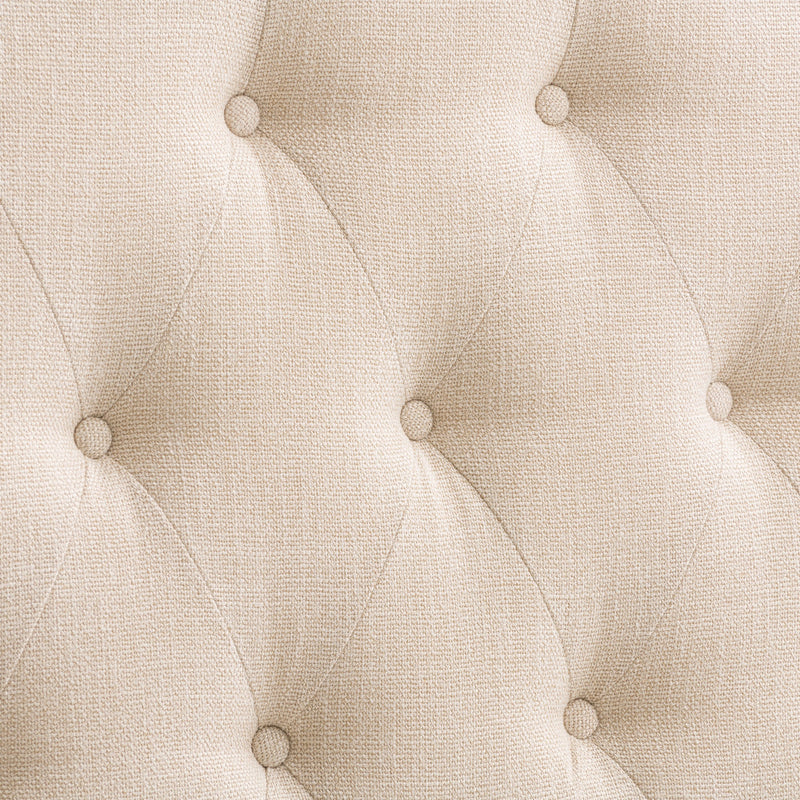 cream Diamond Tufted Headboard, Twin / Single Calera Collection detail image by CorLiving