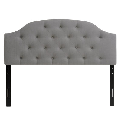 light grey Diamond Tufted Headboard, Full / Double Calera Collection product image by CorLiving#color_light-grey