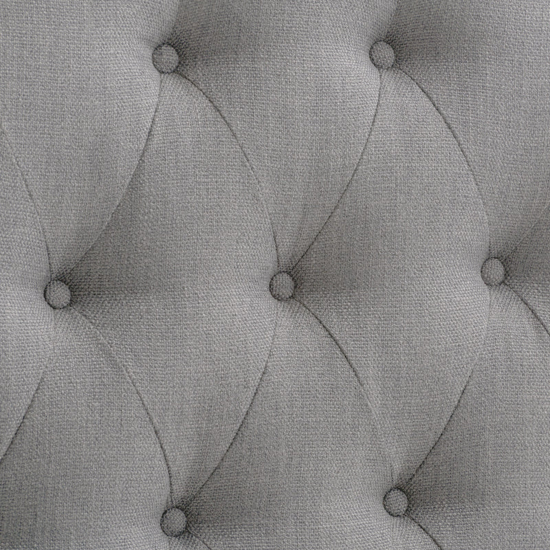 light grey Diamond Tufted Headboard, King Calera Collection detail image by CorLiving