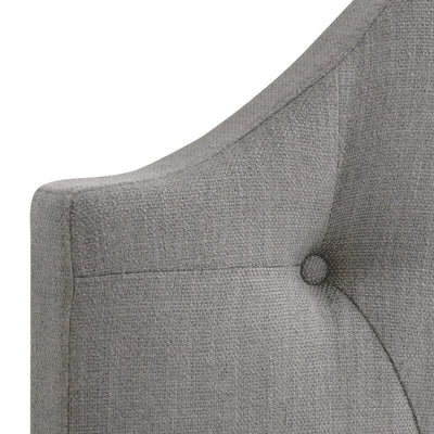 light grey Diamond Tufted Headboard, Queen Calera Collection detail image by CorLiving#color_light-grey