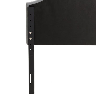 light grey Diamond Tufted Headboard, Queen Calera Collection detail image by CorLiving#color_light-grey