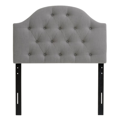 light grey Diamond Tufted Headboard, Twin / Single Calera Collection product image by CorLiving#color_light-grey