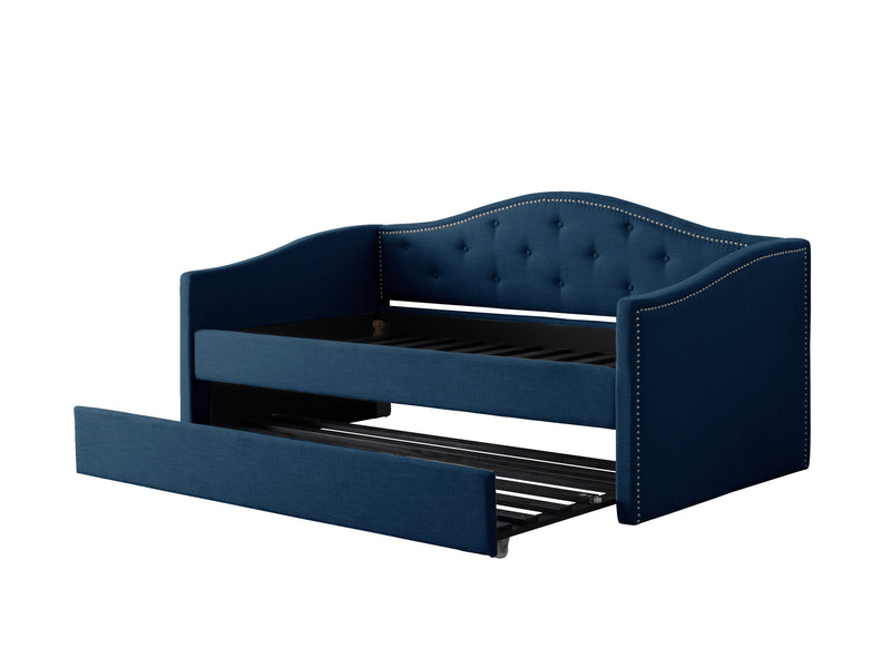 navy blue Twin Daybed with Trundle Amara Collection product image by CorLiving