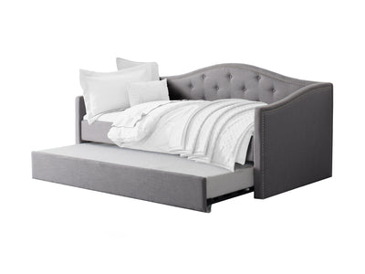 grey Twin Daybed with Trundle Amara Collection product image by CorLiving#color_grey