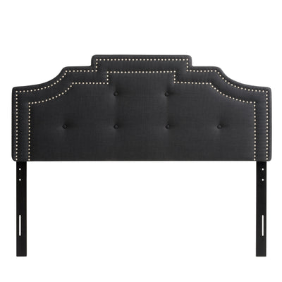 dark grey Padded Headboard, Queen Aspen Collection product image by CorLiving#color_dark-grey