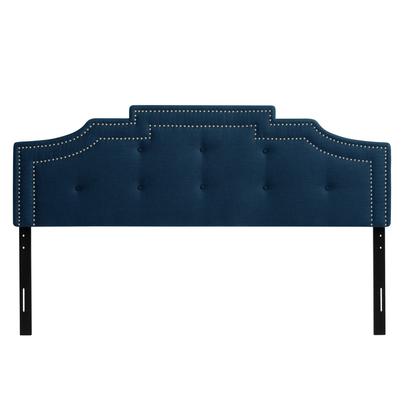 navy blue Padded Headboard, King Aspen Collection product image by CorLiving