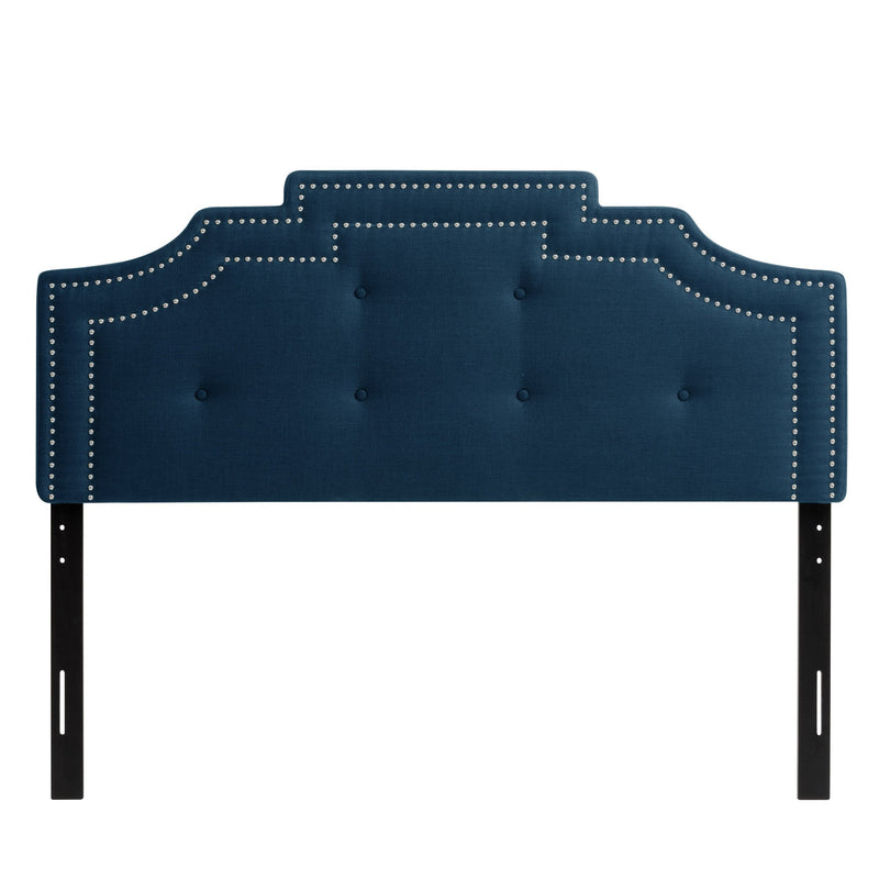 navy blue Padded Headboard, Queen Aspen Collection product image by CorLiving