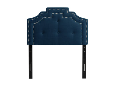 navy blue Padded Headboard, Twin / Single Aspen Collection product image by CorLiving#color_navy-blue