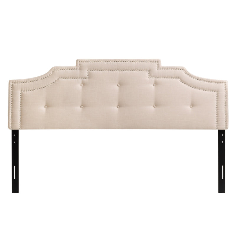 cream Padded Headboard, King Aspen Collection product image by CorLiving
