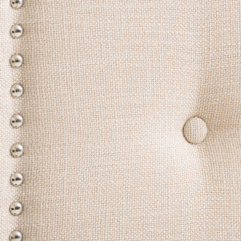 cream Padded Headboard, Queen Aspen Collection detail image by CorLiving