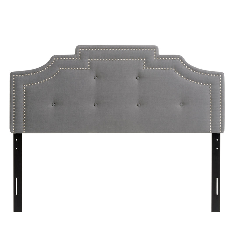 light grey Padded Headboard, Full / Double Aspen Collection product image by CorLiving