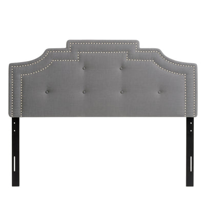 light grey Padded Headboard, Queen Aspen Collection product image by CorLiving#color_light-grey